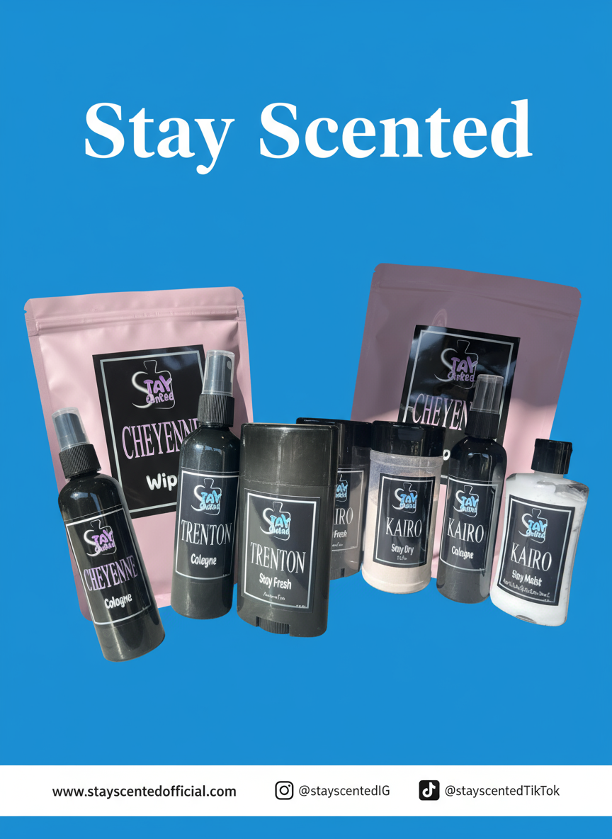 Stay Scented Print Ad with Social Media